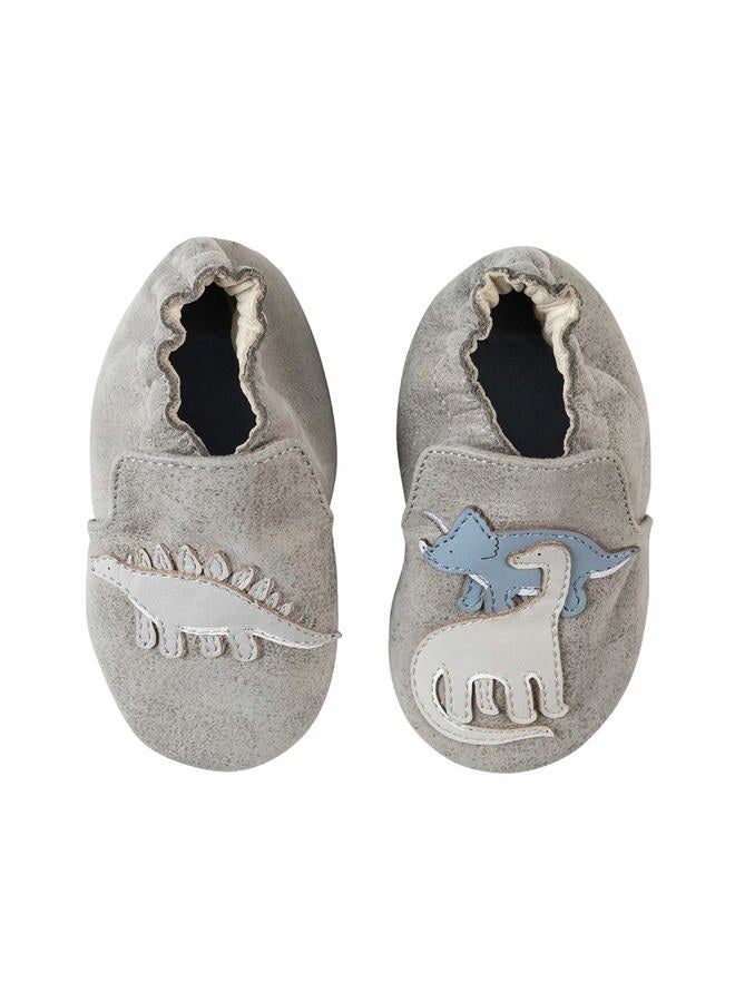 Robeez Baby Boys and Unisex Soft Soles Slip-Resistant Crib Shoes Slippers for Infant and Toddler, 0-24 Months, Ramsey 18-24 Months - Image 1