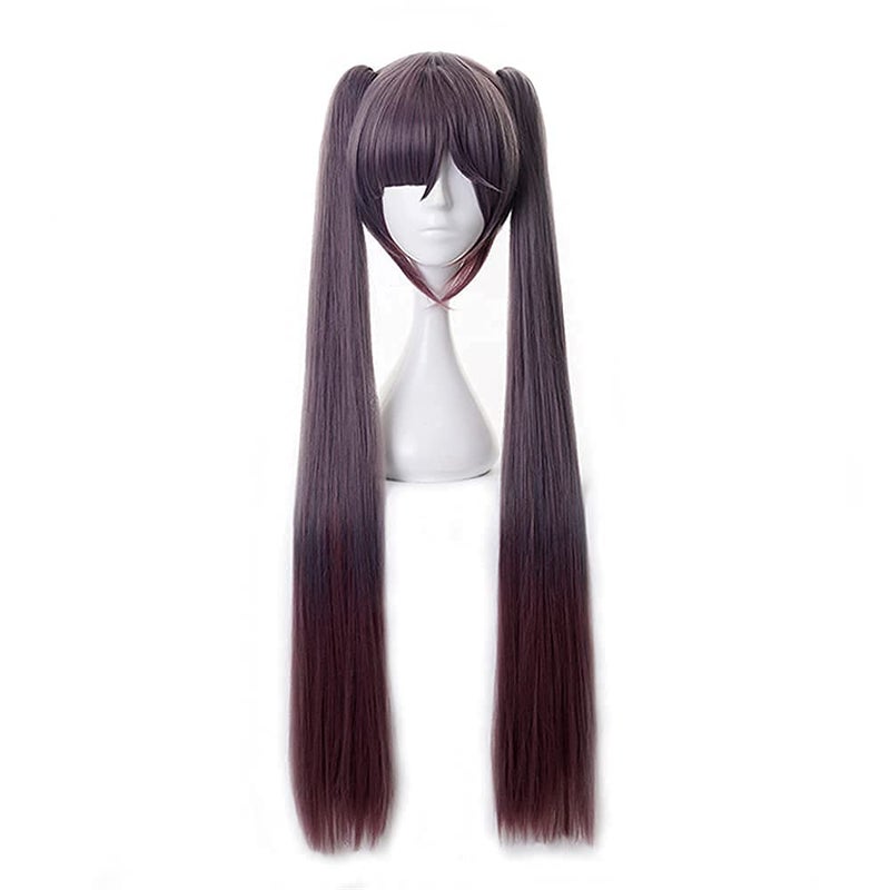 Aadesso Aadesso Mona Costume Cosplay Wig For Game Genshin Impact Costume Wig Mixed Brown Red Halloween Cosplay Hair Wig With Wig cap 