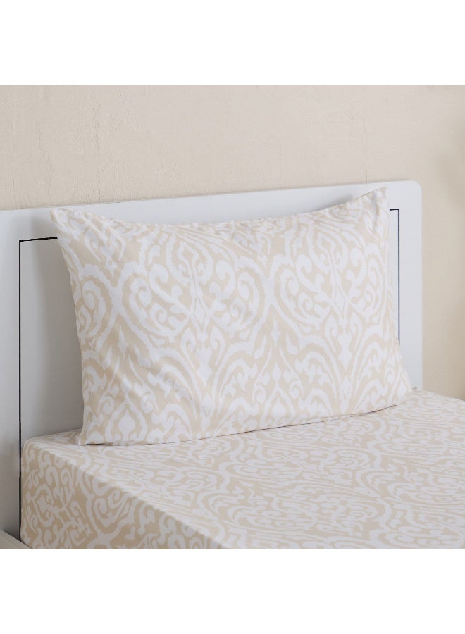 Home Box Matrix Essen 2-Piece Flat Sheet Set - Beige - Image 1