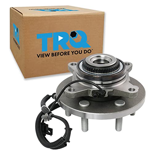 TRQ Front Driver Side Passenger Side Wheel Bearing & Hub Assembly 4WD with ABS Sensor Compatible with 2015-2017 Ford Expedition Lincoln Navigator - Image 2