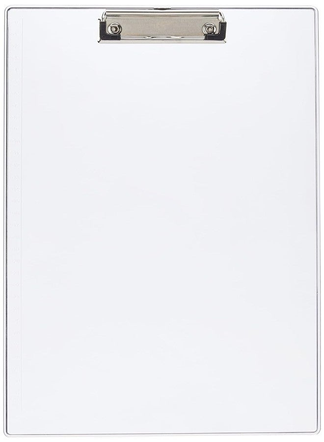 Solo Unbreakable & Transparent Exam Board, Extra Thick Strong Moulded Clipboard with Hanger for Examination Writing, Sturdy & Lightweight Writing Pad for School Students, College, Office (355x240 mm) - Image 1