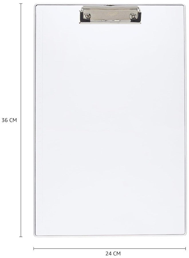 Solo Unbreakable & Transparent Exam Board, Extra Thick Strong Moulded Clipboard with Hanger for Examination Writing, Sturdy & Lightweight Writing Pad for School Students, College, Office (355x240 mm) - Image 5