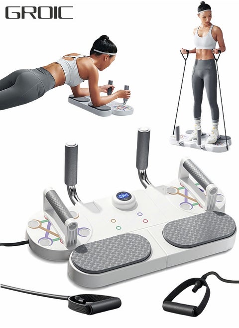 3 In 1 Push Up Board, Core Trainer Balance Board with Timer, Core Strength Exercise Fitness Accessory, Exercise Balance Stability Trainer Homeworkout Equipment