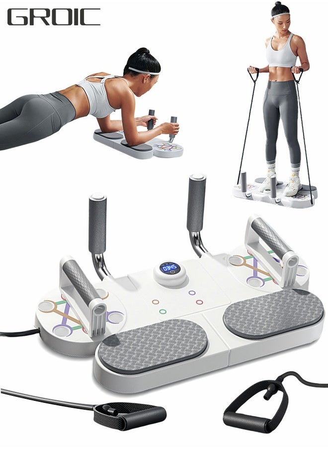 GROIC - 3 In 1 Push Up Board, Core Trainer Balance Board with Timer, Core Strength Exercise Fitness Accessory, Exercise Balance Stability Trainer Homeworkout Equipment - Image 1