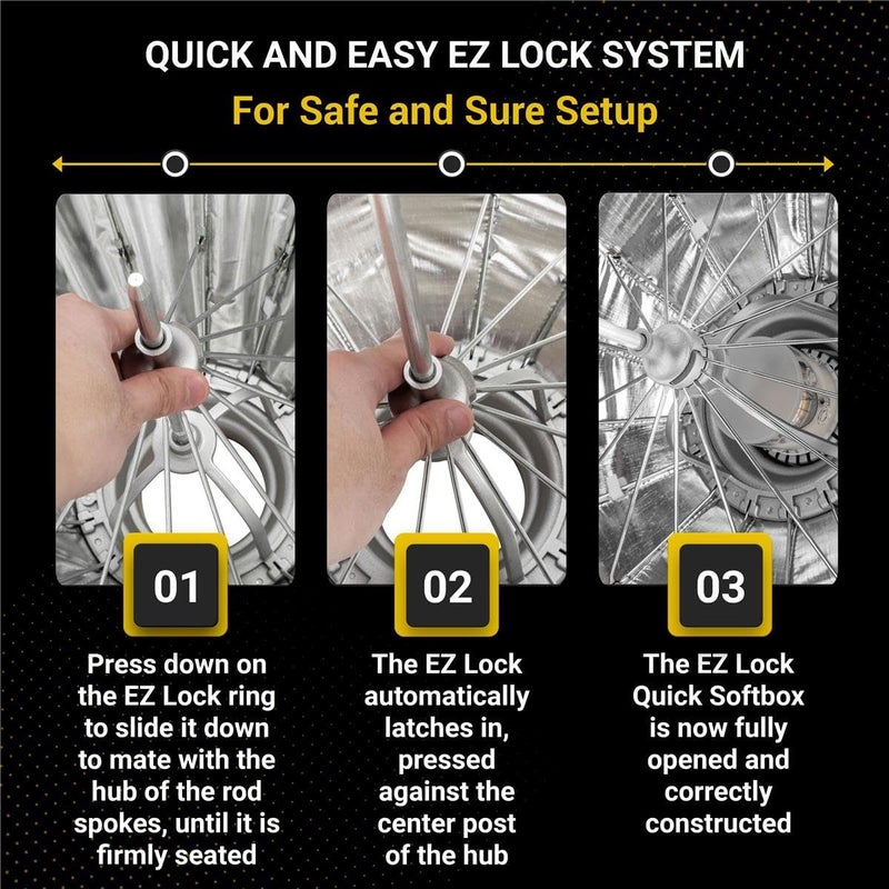 Glow EZ Lock Collapsible Silver Beauty Dish (34") - Image 3