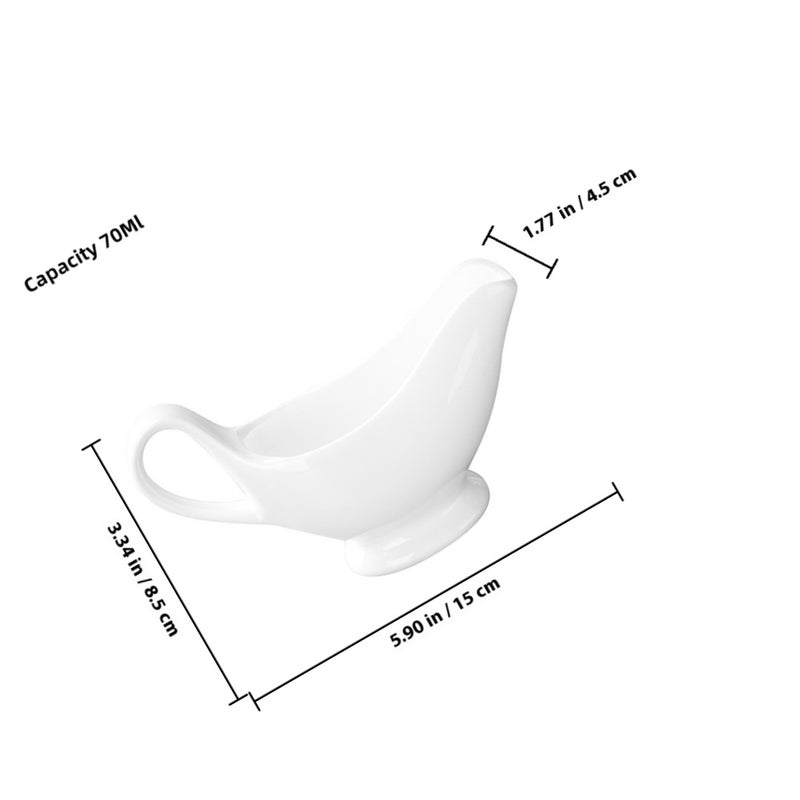 Sauce Boat Creamer Pitcher Gravy Boat Coffee Creamer Pitcher with Handle Size S - Image 2