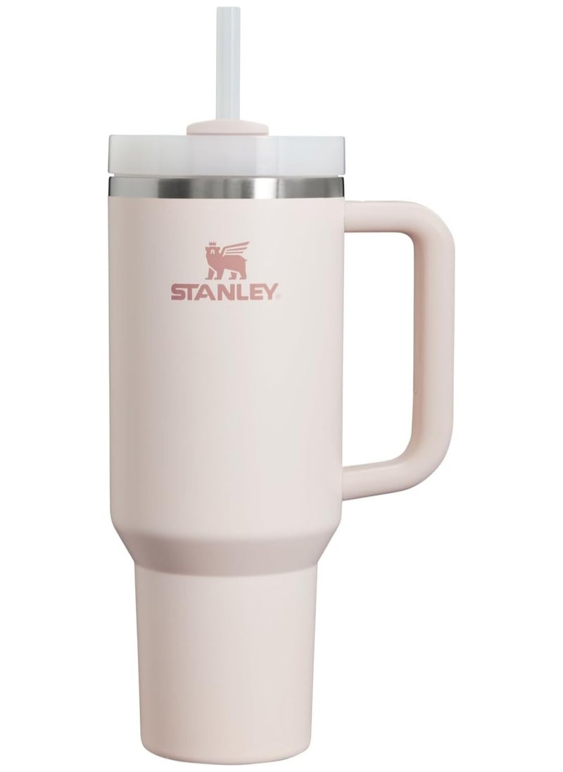 Stanley - H2.0 FlowState Stainless Steel Vacuum Insulated Tumbler with Lid and Straw for Water, Iced Tea or Coffee, Smoothie and More, Rose Quartz, 40 oz - Image 1