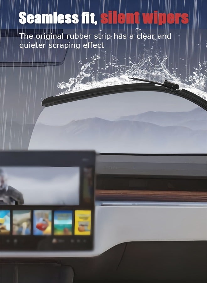 Generic Wiper, suitable for Tesla Model Y 2021-2024 model, seamless fit, silent wiper, wiper blade.  - Image 2