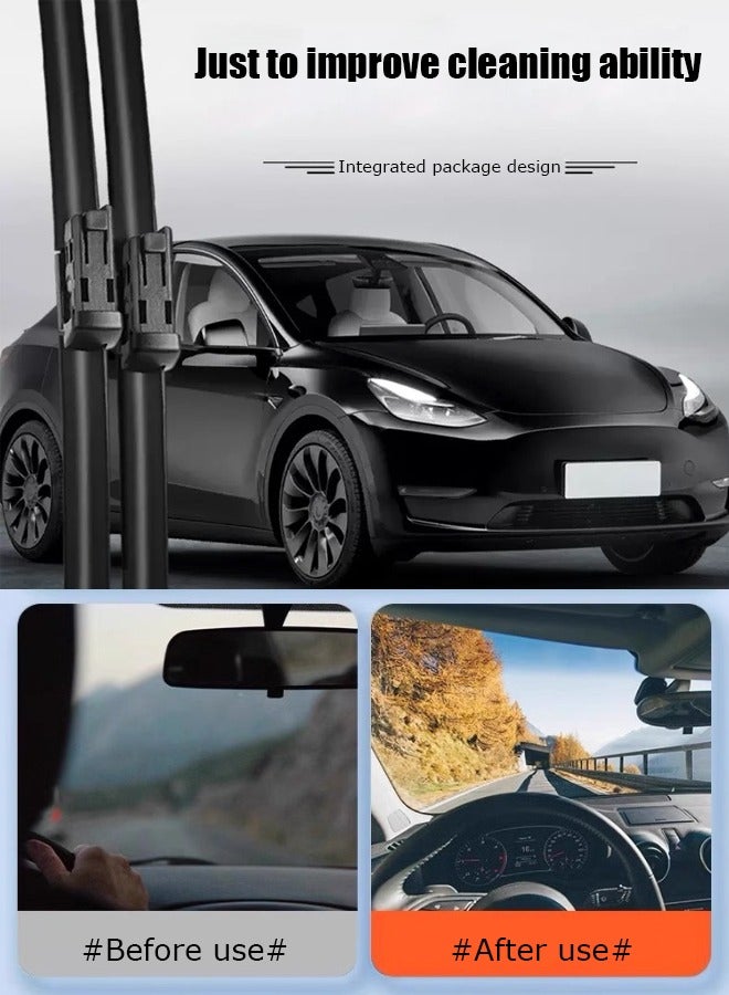 Generic Wiper, suitable for Tesla Model Y 2021-2024 model, seamless fit, silent wiper, wiper blade.  - Image 3