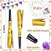 Twavang 12 Pcs Glitter Noise Makers Metallic Fringed Party Blower for Adults Birthday Graduation New Years Party Favors Supplies Gold - Image 4