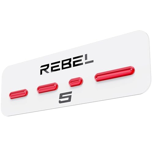 REBEL GEN6/GEN5 Metal Components Upgrade Kit [CNC Aluminum Full Set] Lens Ring, Complete Buttons & Logo Pack for iPhone 16 Pro Max/16 Pro/15 Pro Max/15 Pro/14 Pro Max FLEX/GEN-6/GEN-5 Cases (Red) - Image 3