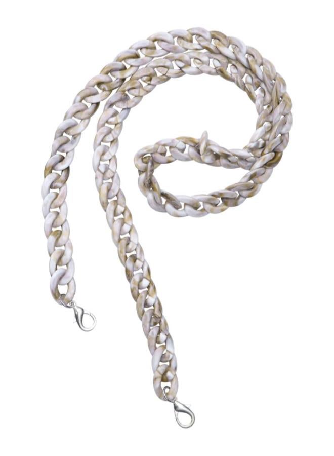 klarako Acrylic Bag Chain Straps Plastic Purse Straps Replacement Shoulder Bag Chain for DIY Purse Making Repairing 120cm (Shell)  - Image 2