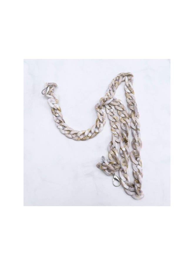 klarako Acrylic Bag Chain Straps Plastic Purse Straps Replacement Shoulder Bag Chain for DIY Purse Making Repairing 120cm (Shell)  - Image 5