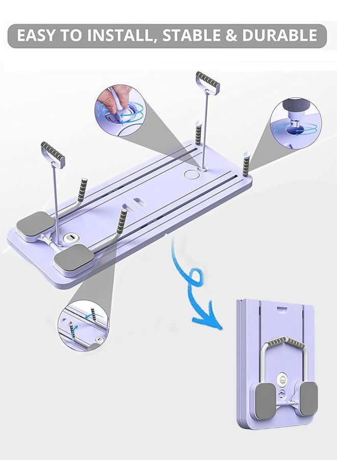 كوزينيست لوح بيلاتيس للياقة البدنية متعدد الوظائف مدرب لياقة بدنية محترف لعضلات البطن معدات تمارين منزلية متعددة الوظائف لوح تمرين منزلي قابل للتعديل مناسب لتدريب الرجال والنساء - Image 2