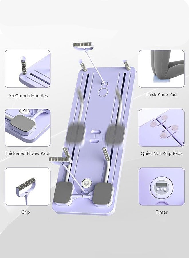 كوزينيست لوح بيلاتيس للياقة البدنية متعدد الوظائف مدرب لياقة بدنية محترف لعضلات البطن معدات تمارين منزلية متعددة الوظائف لوح تمرين منزلي قابل للتعديل مناسب لتدريب الرجال والنساء - Image 3