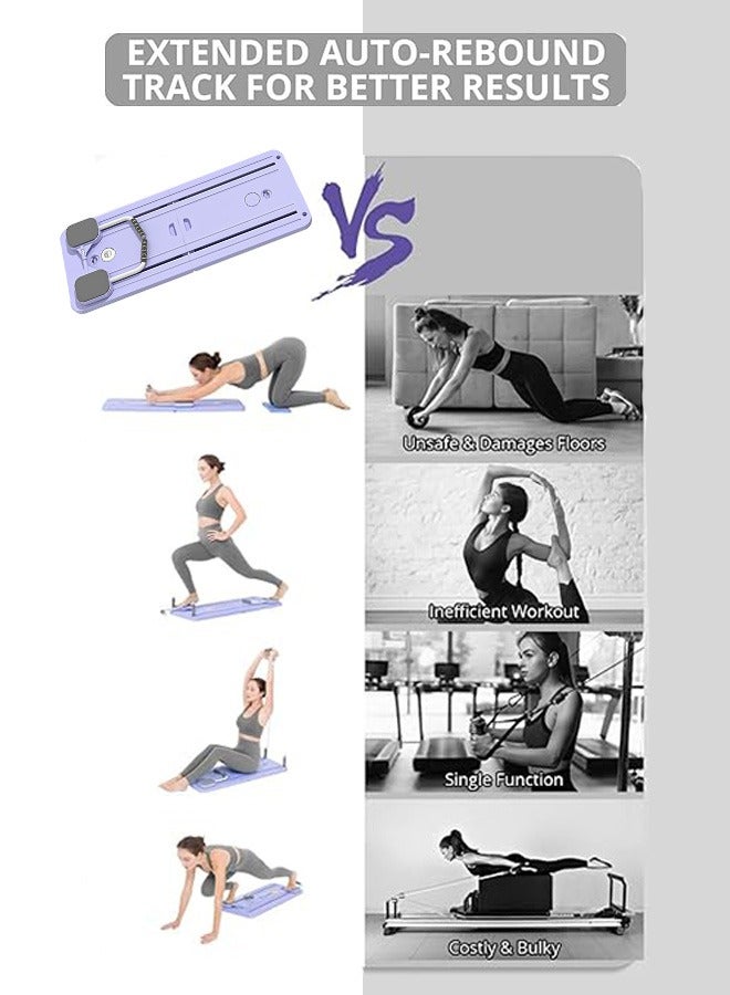 كوزينيست لوح بيلاتيس للياقة البدنية متعدد الوظائف مدرب لياقة بدنية محترف لعضلات البطن معدات تمارين منزلية متعددة الوظائف لوح تمرين منزلي قابل للتعديل مناسب لتدريب الرجال والنساء - Image 4