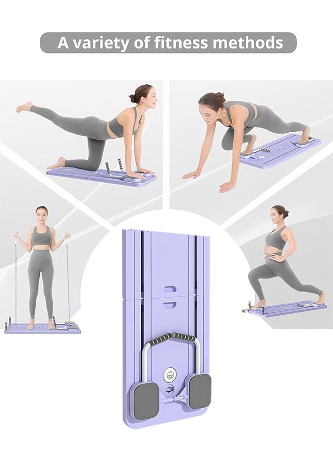 كوزينيست لوح بيلاتيس للياقة البدنية متعدد الوظائف مدرب لياقة بدنية محترف لعضلات البطن معدات تمارين منزلية متعددة الوظائف لوح تمرين منزلي قابل للتعديل مناسب لتدريب الرجال والنساء - Image 5