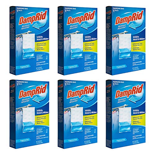 DampRid Fragance Free Hanging Moisture Absorber 14 ounce Pack of 6