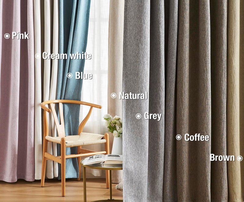 Treatmentex Blackout Window Curtains for Bedroom 84inch Coffee Brown Thermal Insulated Full Blackout Curtain Panels for Guest Room Hotel 52"" w x 2 pcs Grommet Top - Image 4