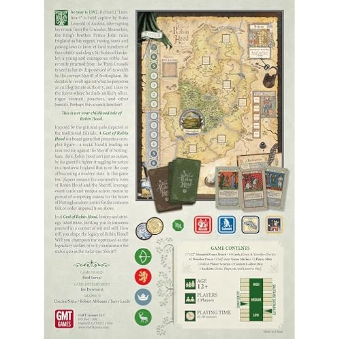 جي أم تي جايمز ألعاب GMT: Gest of Robin Hood - Image 3