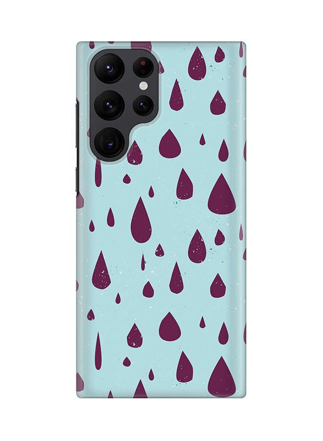 Stylizedd Case for Samsung Galaxy S22 Ultra 5G Snap Case Slim Snap Classic Series Shield Matte Finish Print - Hard Rain - Image 1