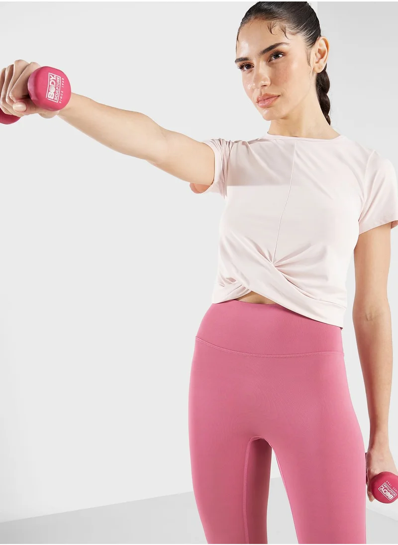 FRWD Knot Detail Cropped Athletic T-Shirt