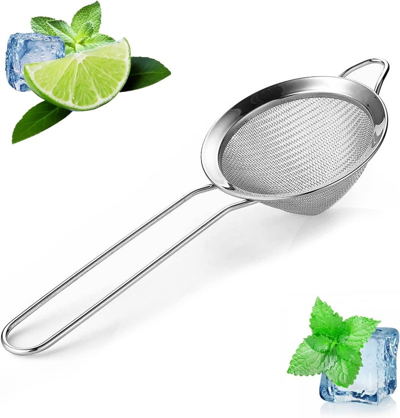 KETAR Fine Mesh Strainer with Handle – 3.3" Tea Strainer for Loose Tea Leaves and Coffee, Stainless Steel Tea Infuser with Handle – Good for Brewing Tea and Coffee - Image 1