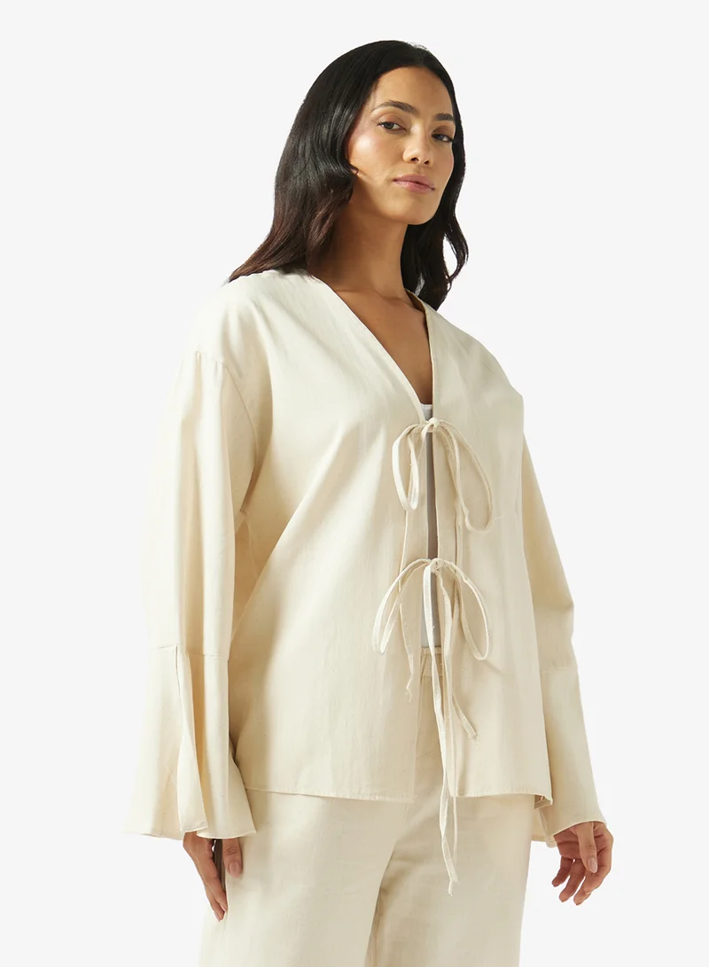 Fyor  Tie-Neck Knit Co-Ord Set for Women | Best Price UAE