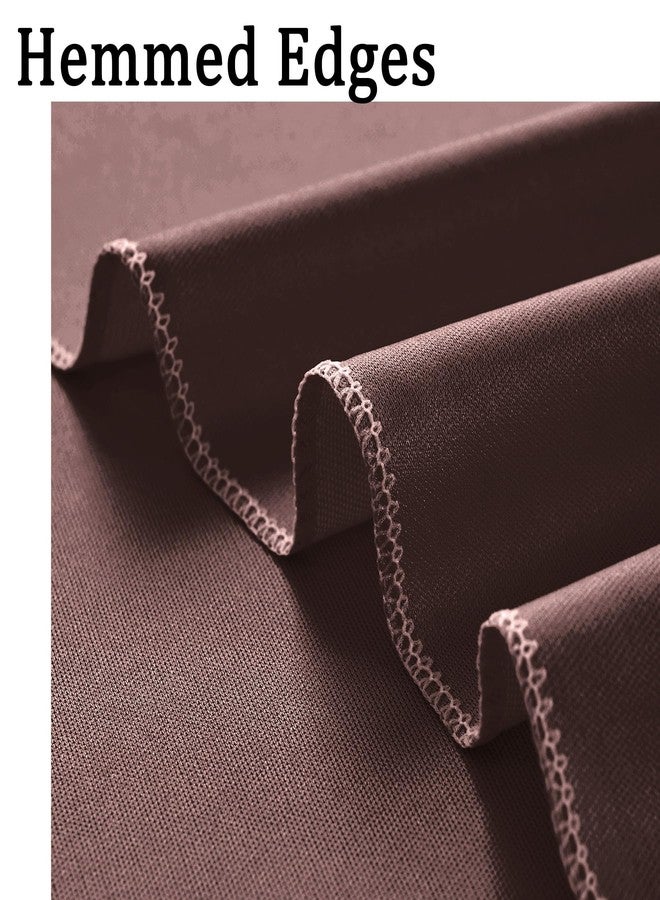 NSSONBEN Brown Backdrop Curtain Drapes 10x10ft Thick Fabric Wedding Curtains Party Background for Baby Shower Birthday Parties - Image 4