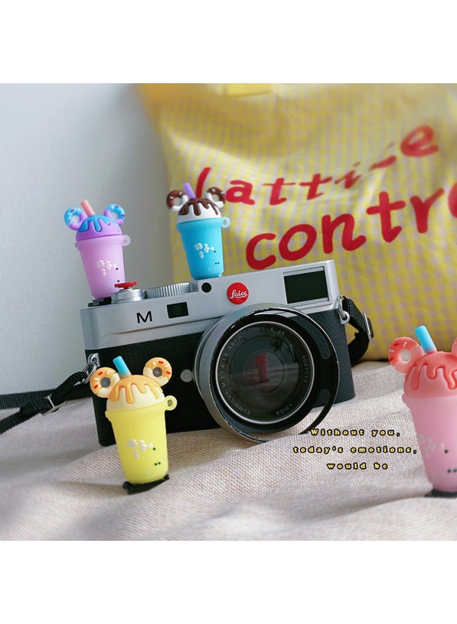 Milk Tea Hot Boot Cover SLR Camera For Canon Sony A7m3 Micro Single Fuji Xt Nikon Decorative Accessories Creative-Color: - Image 5