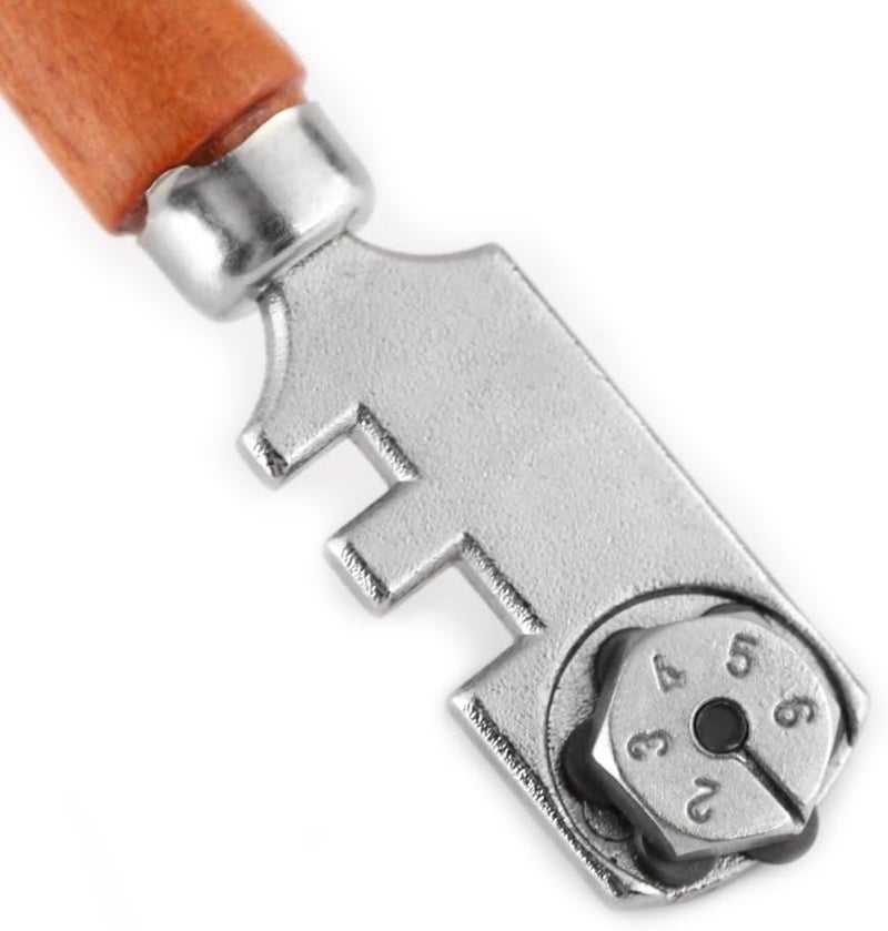 klarako Professional Glass and Tile Cutter, Glass Cutting 130 Mm 6 Wheels Glass Cutter Self Oiling Professional Cutter For Mosaic Tile Mirror Stained Ceramics Cutter - Image 2