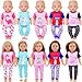 UNICORN ELEMENT 5 Set Baby Doll Clothes for 1418 Inch Dolls1416 Inch Doll Accessories with Short Sleeves for New Born Baby DollsNo Doll - Image 4