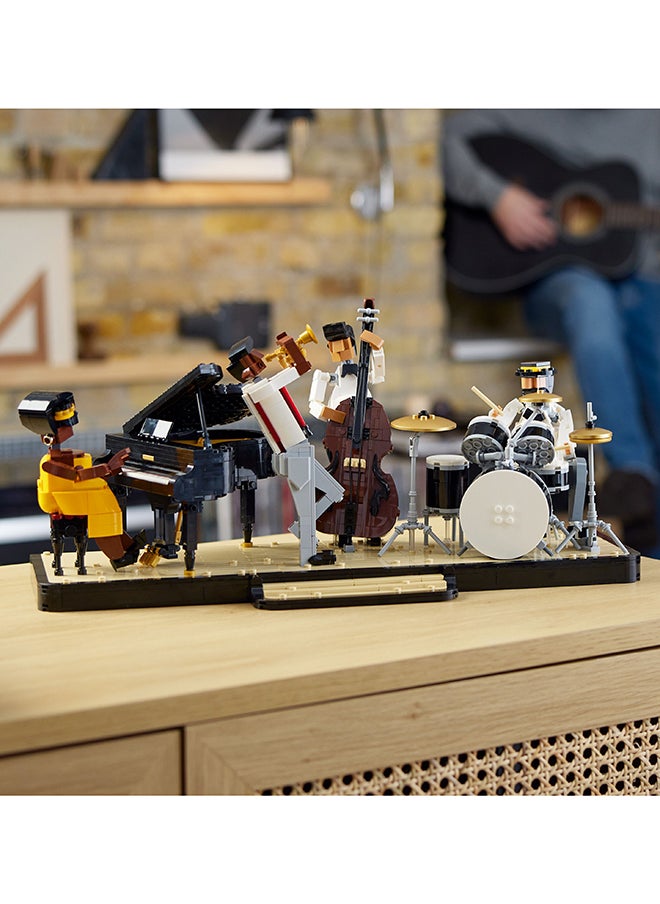 LEGO - Ideas Jazz Quartet 21334 Building Kit; Buildable Display Model for Adults, Featuring Pianist, Trumpeter, Bassist and Drummer Figures with Instruments; Fun Gift for Music Lovers (1,606 Pieces) - Image 1
