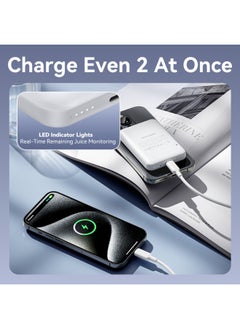 فينشن بنك طاقة لاسلكي مغناطيسي VENTION بسعة 5000 مللي أمبير في الساعة (USB-C + USB-C + لاسلكي) مؤشر ضوء أزرق 20 وات نوع الطراز # FHSL0  - Image 4