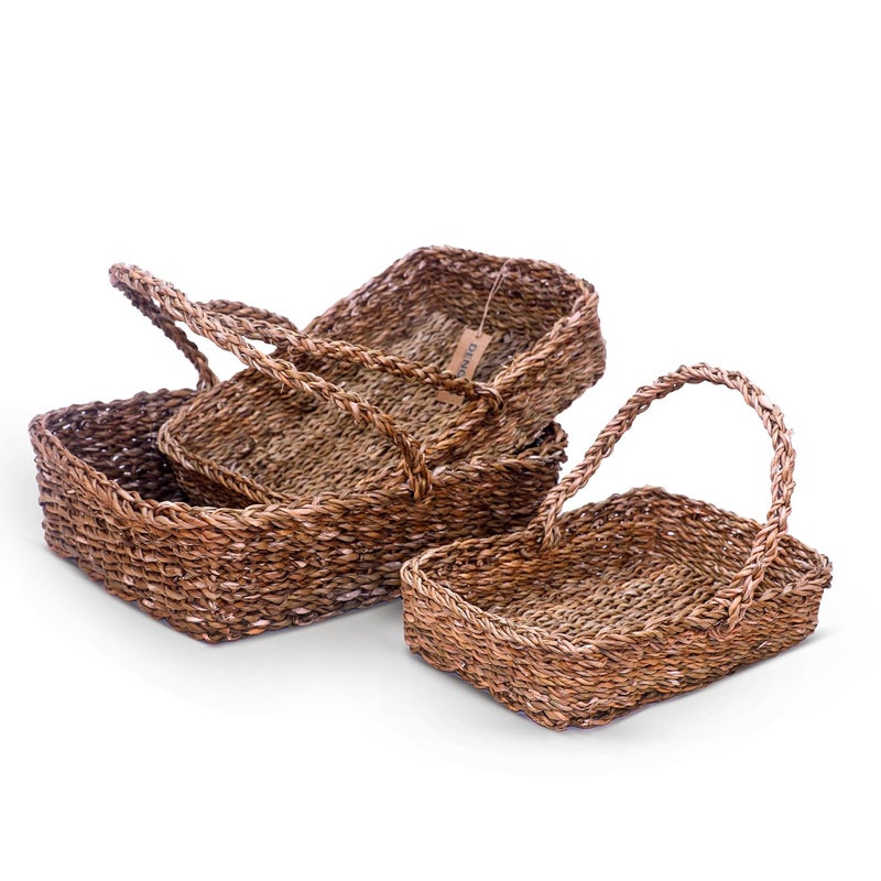 DENOVA Seagrass basket set Rectangle - Image 1
