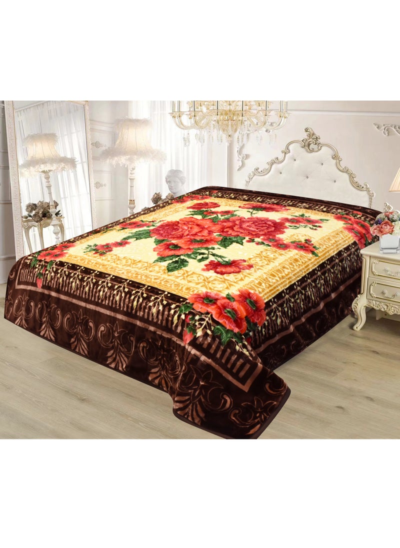 STARLIFE Double Ply Premium Korea Quality Blanket Made by 100% Polyester SPUN YARN Obtained from Virgin Polyester Which is Suitable for winter and Rainy Season 220*240CM 10LBS  - Image 1