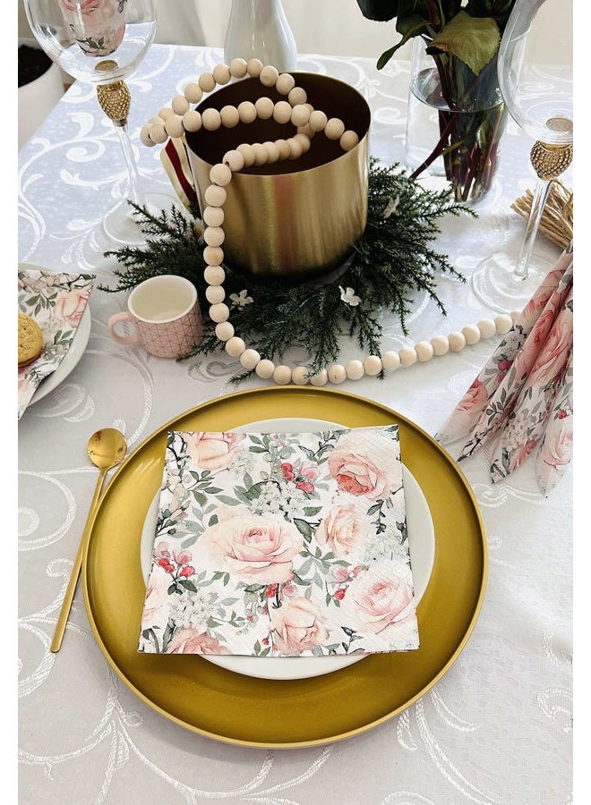 Importer AM AM Décor - 20 Count Soft 3-Ply Tissue Decoupage Luncheon Paper Napkins -13" x 13" (Unfolded) Gorgeous Roses - Image 4