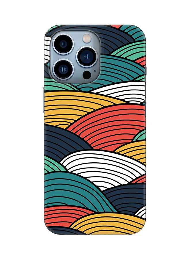Stylizedd Case for Apple iPhone 14 Pro Slim Snap Classic Series Mobile Cover Hard PC Shield Matte Finish Print - Woven Colors