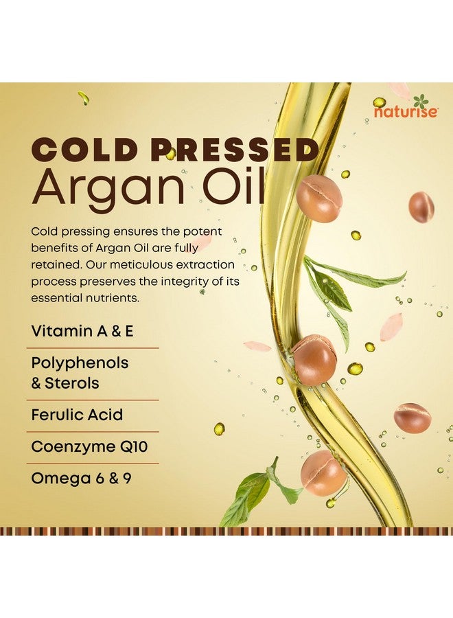 Naturise Organic Argan Oil - Organic Argan Oil Cold Pressed Argan Oil of Morocco - Vegan Non-GMO Gluten Free Argan Oil for Hair Growth and Skin Moisture - 100% Pure Moroccan Oil Hair Oil (1 fl. oz.) - Image 3