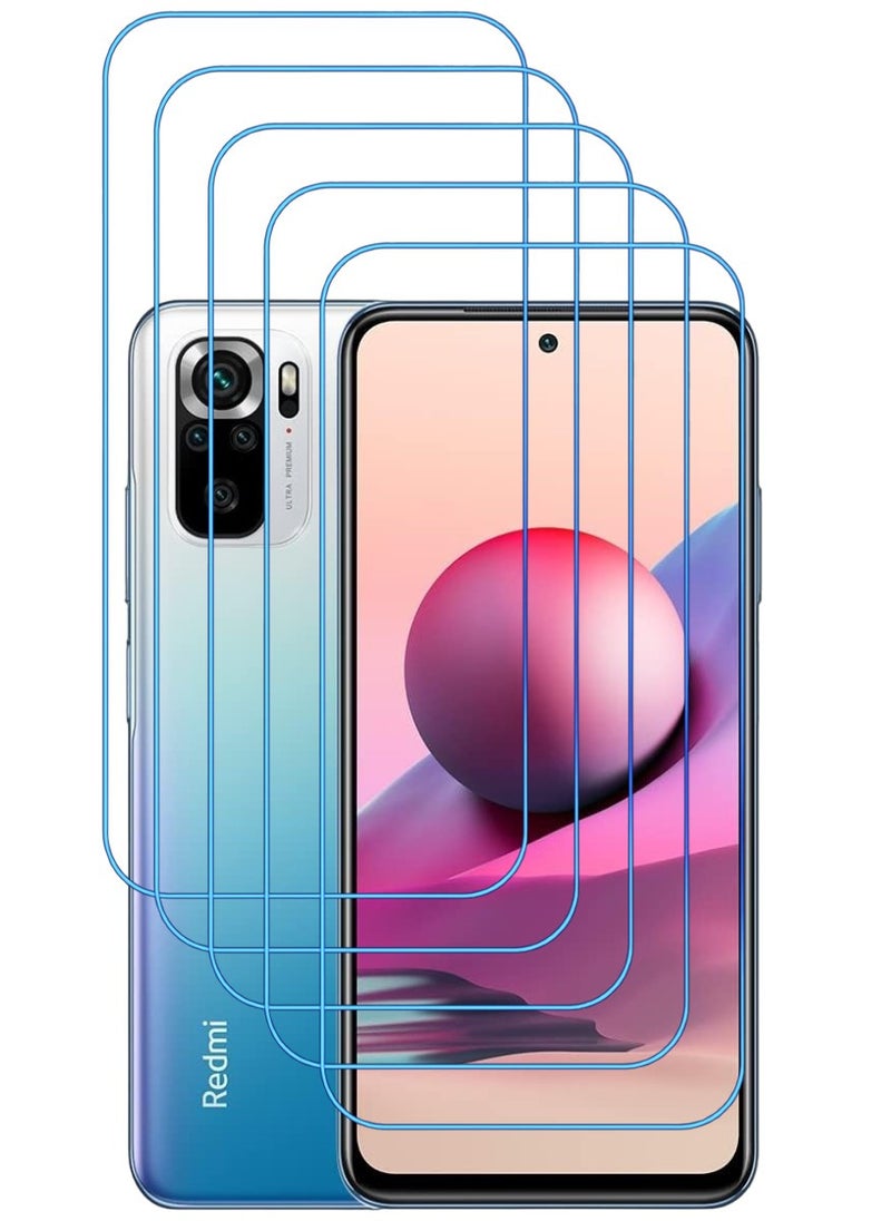 ACLIX 5 Pieces Antistatic ESD Dustproof Premium Quality High Definition Clear Tempered Glass Screen Protector Designed For Xiaomi Redmi Note 10 - Image 1