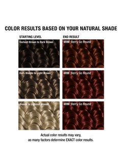 ALL ABOUT CURLS 4Rm Berrygoround Permanent Hair Color (Prep + Protect Serum & Hair Dye For Curly Hair) 100% Grey Coverage Nourished & Radiant Curls  - Image 5