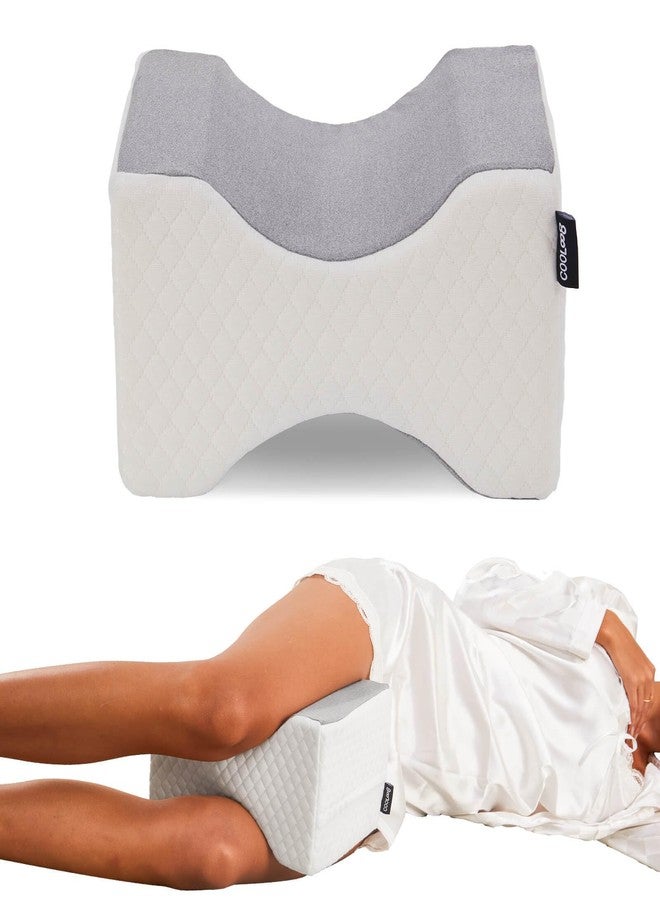 cooloo8 Knee Pillow for Side Sleepers, Leg & Knee Support Pillow, Hip Pillow for Side Sleepers, Hip Pain Relief, Memory Foam Alignment Pillow - Relieve Hip Pain & Sciatica(Grey) - Image 1