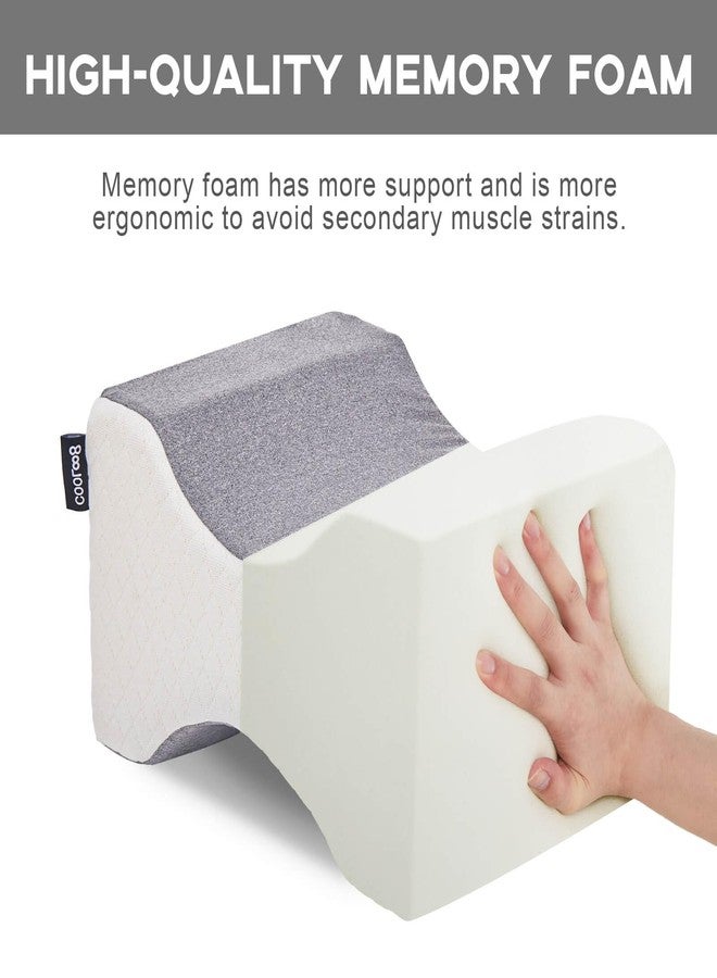 cooloo8 Knee Pillow for Side Sleepers, Leg & Knee Support Pillow, Hip Pillow for Side Sleepers, Hip Pain Relief, Memory Foam Alignment Pillow - Relieve Hip Pain & Sciatica(Grey) - Image 5