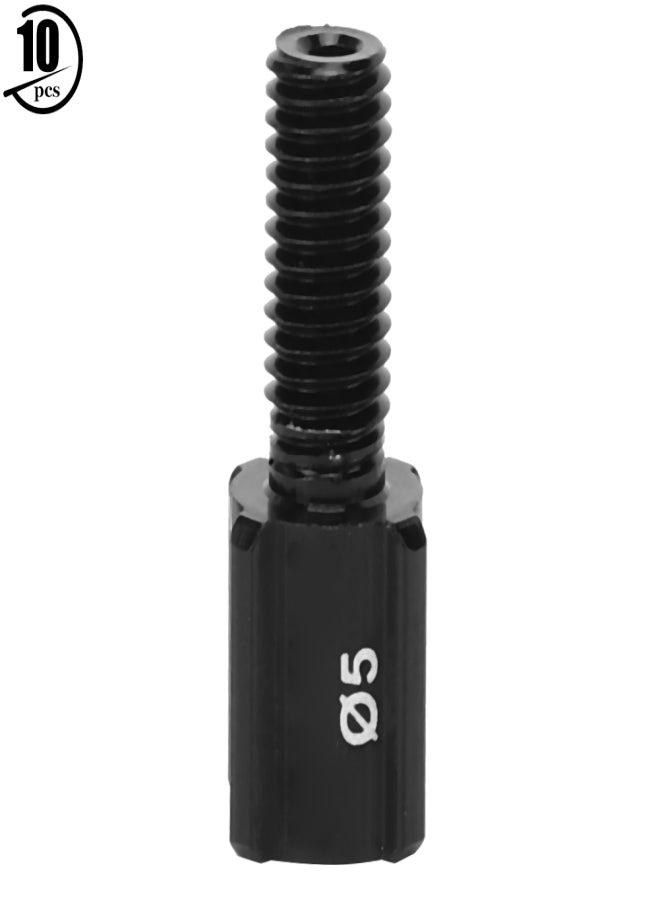 RISK 10PCS RC122 Black Road Bike Rear Derailleur Brake Cable Line Thumb Shifter Adjuster ScrewM5 - Image 1