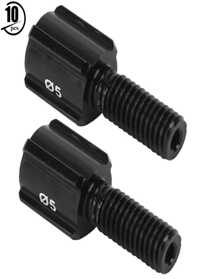 RISK 10PCS RC122 Black Road Bike Rear Derailleur Brake Cable Line Thumb Shifter Adjuster ScrewM5 - Image 2