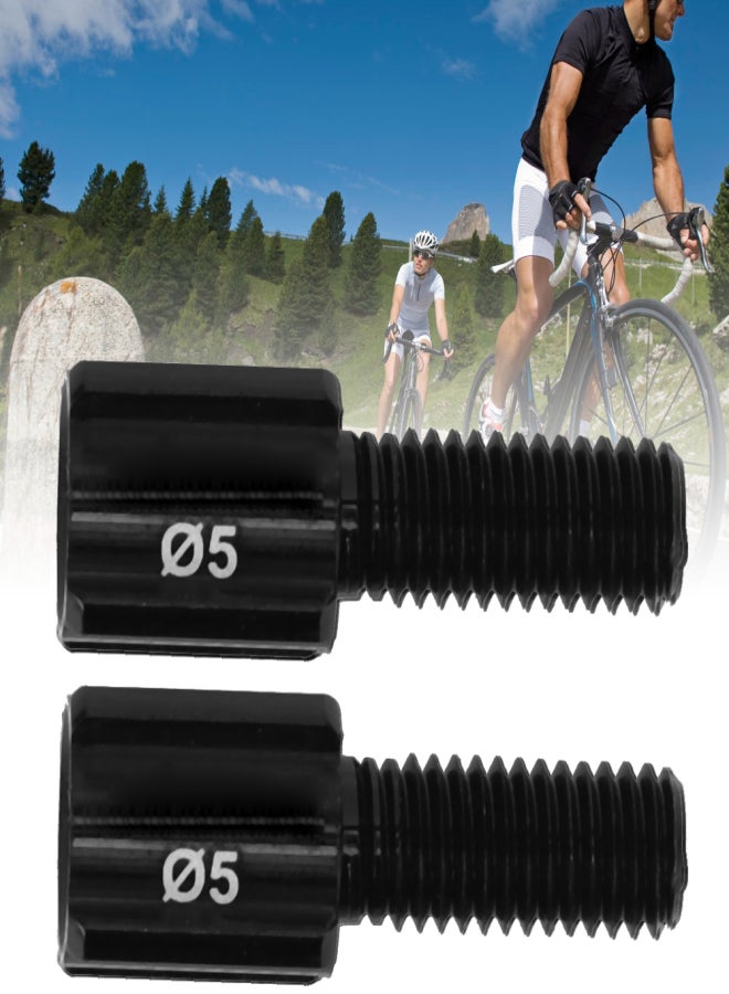 RISK 10PCS RC122 Black Road Bike Rear Derailleur Brake Cable Line Thumb Shifter Adjuster ScrewM5 - Image 5