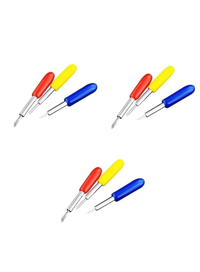 شفرة فولاذ التنغستن لقاطع الفينيل 30 45 60 درجة 3 مجموعات 15 قطعة لكل منها لقص القاطعة - Image 1