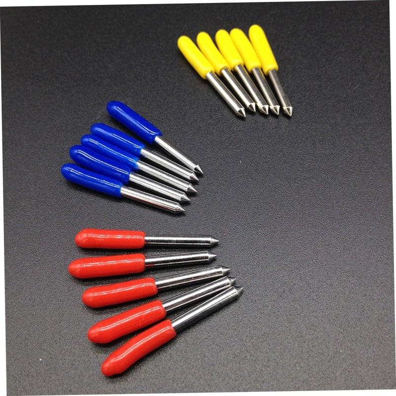 شفرة فولاذ التنغستن لقاطع الفينيل 30 45 60 درجة 3 مجموعات 15 قطعة لكل منها لقص القاطعة - Image 4