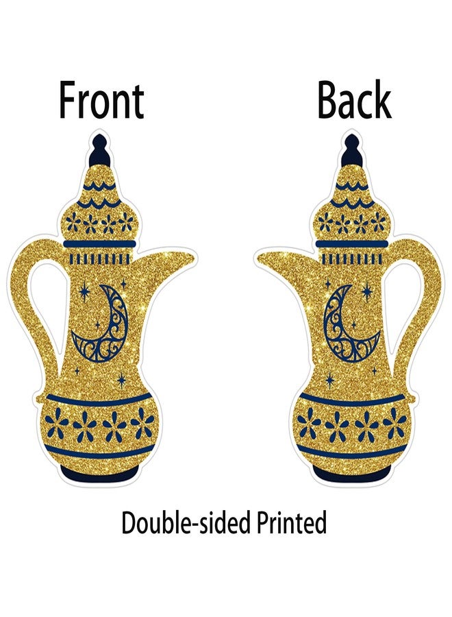 FSHANEE Eid Mubarak DIY Shaped Cut-Outs Party Supplies - Mubarak Kareem Muslim Holiday Party Favors - Ramadan Party Decorations- Set of 24 Counts - Image 4