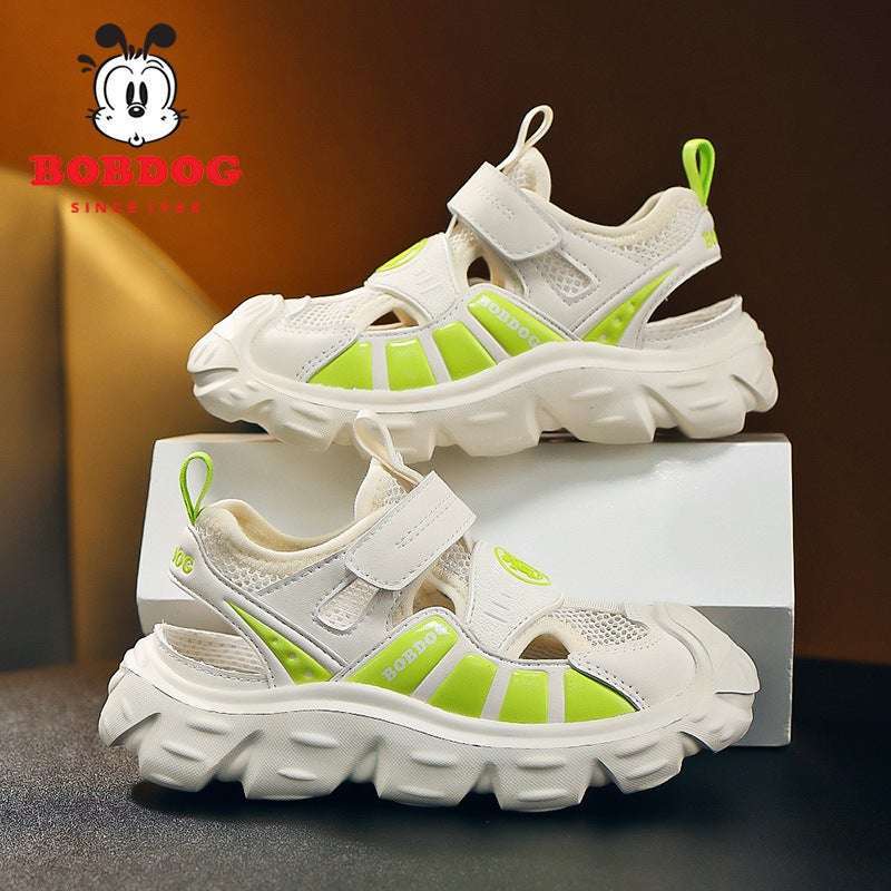 Babudou Boys' Sandals 2025 Lightweight Closed-Toe Sandals For Older Girls, Fashionable Casual Beach Shoes - Image 4
